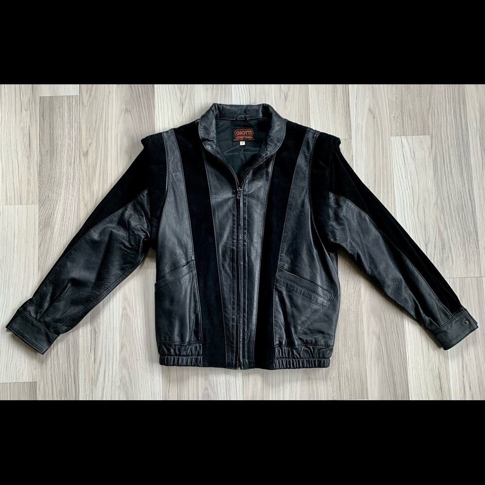 Vintage Bottega Giotti Italian Leather Jacket.
